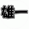 中丸雄一 うちわ文字型紙 無料ダウンロード 角文字系 KAT-TUN